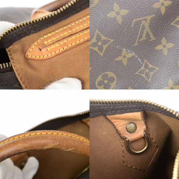 LOUIS VUITTON Speedy 25 Travel Hand Bag Monogram Leather Brown - Picture 16 of 16
